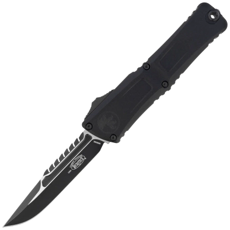 Microtech Combat Troodon Gen III Interceptor Signature Black Aluminum, Tactical M390MK by Tony Marfione (1217-1TS)