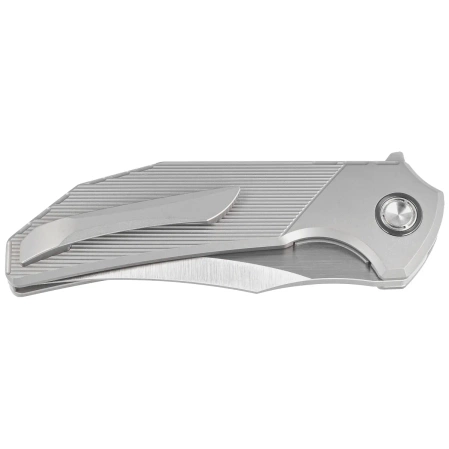Nóż składany Reate Tiger Stripe Patterns Titanium, Belt Satin M390 by Alvin Lee (TG TSP.SAT)