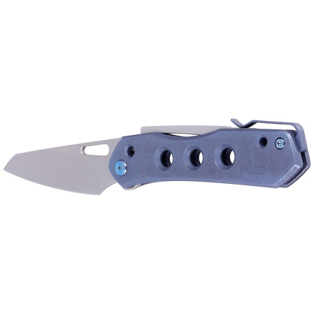 Nóż składany WE Knife Vision R Blue Titanium, Silver Bead Blasted CPM 20CV by Snecx Tan (WE21031-3)