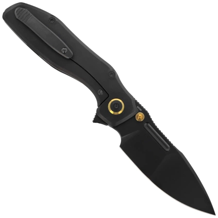 Remette TwoFace Knife Black DLC Titanium, Black DLC M390 (DSTF-D)