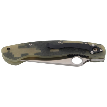 Spyderco Military G-10 Camo PlainEdge Knife (C36GPCMO)
