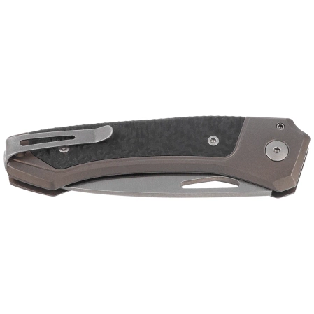 Nóż składany LionSteel Twain Bronze Titanium/Carbon Fiber, Satin MagnaCut by Gianni Pauletta (TW BR CF)