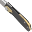 Nóż składany Remette RT-Peregrine Falcon Brown/Gold Titanium, Hand Grinding Pearlescent M390 (RTT1-BX)