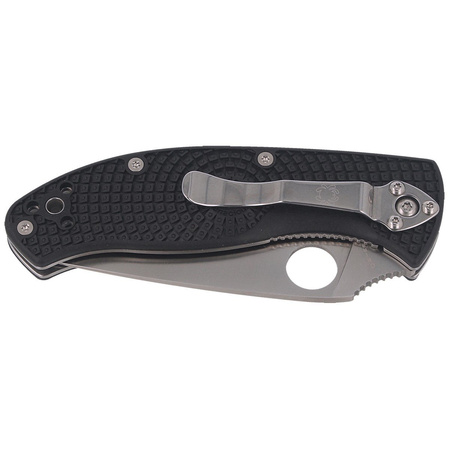 Spyderco Tenacious Lightweight Knife Black FRN, Satin 8Cr13MoV by Eric Glesser (C122PBK)
