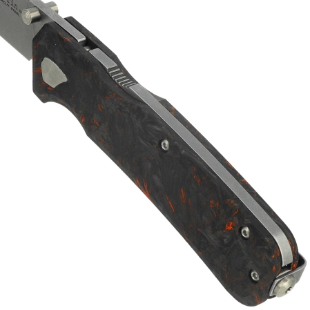 Maserin 630 Pulse Knife Black/Orange FatCarbon, Stonewashed MagnaCut by Igor Bortolussi (630/FCA)