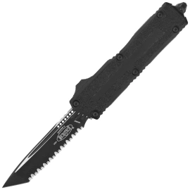 Microtech Scarab II Gen III T/E OTF Knife Black Aluminum, Tactical F/S M390MK by Tony Marfione (1279-3T)