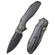 Remette TwoFace Knife Black DLC Titanium, Black DLC M390 (DSTF-D)