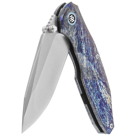 Remette RT-Cool Whale Knife Lightning Pattern Titanium, Manual Fine Grinding Pearlescent M390 (RTCL-T3)