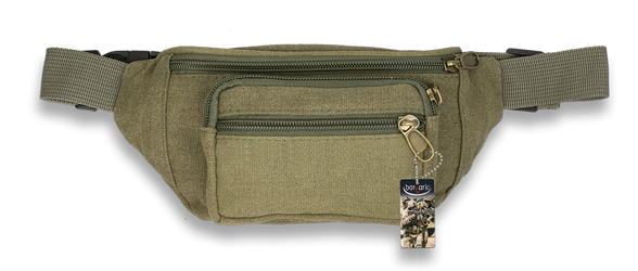 Nerka Barbaric Fanny Pack Green Canvas (34931-VE)