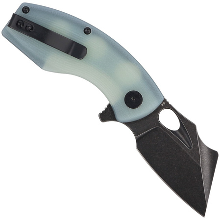 Nóż składany Bestech Lizard Transparent G10, Black Stonewashed D2 (BG39E)