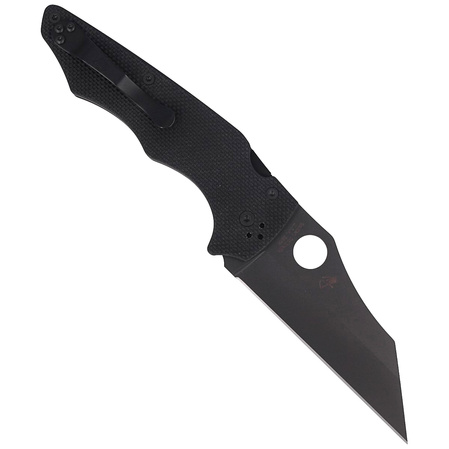 Spyderco YoJumbo Knife Black G10, Black DLC CPM S30V by Michael Janich (C253GPBBK)