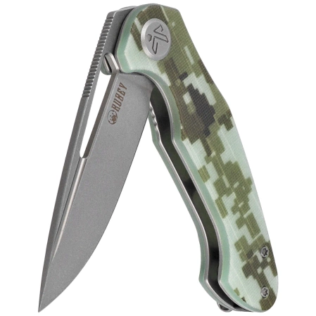 Nóż składany Kubey Dugu Camo G10, Beadblasted 14C28N (KU210H)