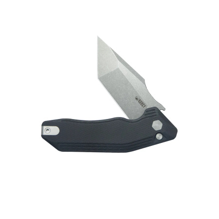 Kubey Yokai Knife Black G10, Stonewashed 14C28N by Damned Designs (KU392A)