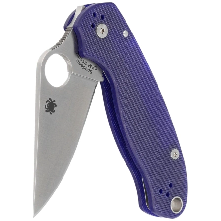 Nóż składany Spyderco Para 3 Cobalt Blue G10, Satin CPM SPY27 by Sal, Eric Glesser (C223GPCBL)