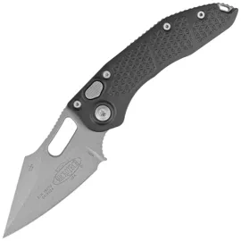 Microtech Stitch-A S/E Automatic Knife Black Aluminum, Apocalyptic M390 by Borka Blades and Tony Marfione (169-10AP)