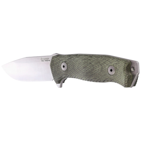 Nóż LionSteel M5 Green Canvas Micarta, Satin Blade Sleipner (M5 CVG)