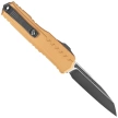 Nóż automatyczny OTF Microtech Cypher II S/E Tan Aluminium, Black M390MK by Deryk Munroe and Tony Marfione (1241-1TA)