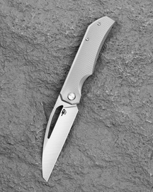 Nóż składany Bestech Taipan Grey Titanium, Satin MagnaCut by James Lowe (BT2503C)