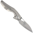 Bestech The Reticulan Neck Knife Grey Titanium, Damascus by Elijah Isham (BT1810G)