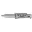 Nóż grawitacyjny Reate EXO-M OTF Gravity D/E Bead Blasted Titanium/Damascus Black-White G10, Satin Elmax
