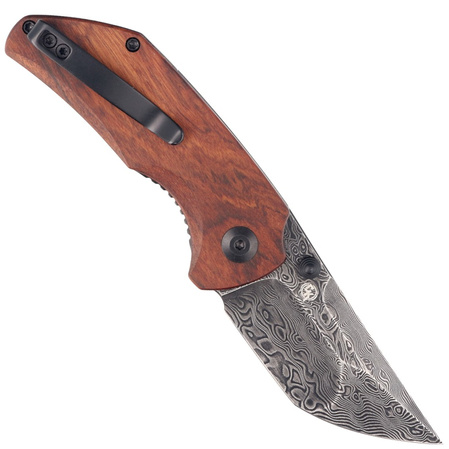 Nóż składany CIVIVI Thug 2 Cuibourtia Wood, Black Damascus by Matt Christensen (C20028C-DS1)