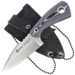 K25 Neck/Boot Knife Black/White G10, Satin 7Cr17Mov (32561)