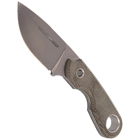 Viper Knife Berus1 Green Canvas Micarta, Stonewashed by Rumici (VT4012CG)