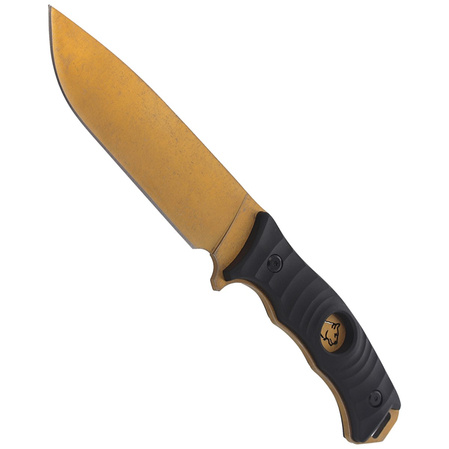 Nóż myśliwski Puma Solingen Wood, Gold Titanium Coating (326213)