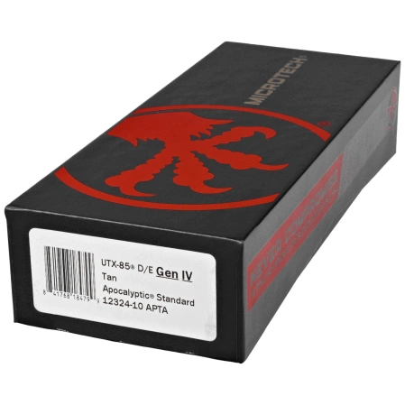 Microtech UTX-85 Gen IV D/E OTF Knife Tan Aluminum, Apocalyptic M390MK by Tony Marfione (12324-10APTA)