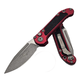 Microtech LUDT Gen III S/E Automatic Knife Merlot Aluminum, Apocalyptic M390MK by Tony Marfione (1135-10APMR)