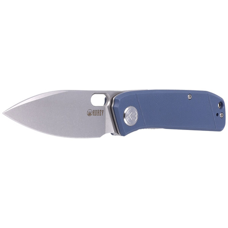 Nóż Kubey Knife Hyde, Denim Blue G10, Sand Blasted 14C28N by Colin Maisonpierre (KU2104D)