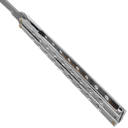 Nóż składany motylek Martinez Albainox Big Balisong Chrom Zamak, Mirror 3Cr13Mov (02052-C)