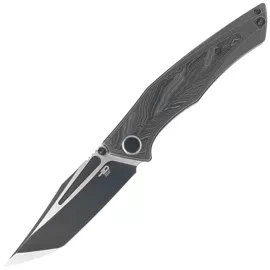 Nóż składany Bestech Togatta Bronze Titanium/Black-Green G10, Black Stonewashed/Satin M390 by Koens Craft (BT2102E)