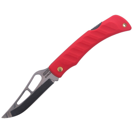 Mikov Crocodile Black ABS Folding Knife, Mirror Finish (243-NH-1/A RED)