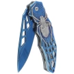Herbertz CJH Knife 3D Spider Blue Titanium Steel, Blue Titanium 420 (44097)