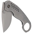 WE Knife Envisage Gray Titanium, Gray Stonewashed CPM 20CV by Tuffknives (WE22013-1)