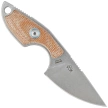 MKM Mikro 1 Natural Canvas Micarta, Stonewashed M390 by Jesper Voxnæs neck knife (MKMR01-NC)