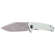 Sencut Knife Brazoria Natural G10, Silver Bead Blasted D2 (SA12B)