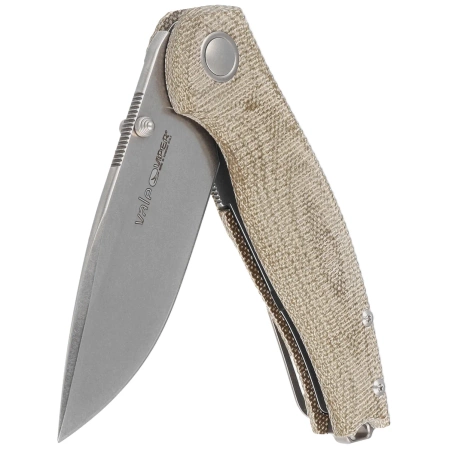 Nóż składany Viper Vale Green Canvas Micarta, Stonewashed MagnaCut by Jesper Voxnæs (V6006CV)