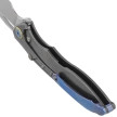 Nóż składany Rike Knife RK 1902 B/CF Titanium/Blue Carbon Fiber, Bead Blasted M390