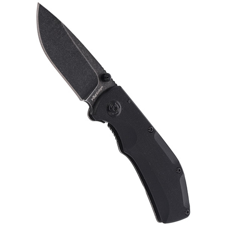 Nóż FoxEdge Pop Smoke G10 Black, Stone Washed PVD by Russ Kommer (FE-023)