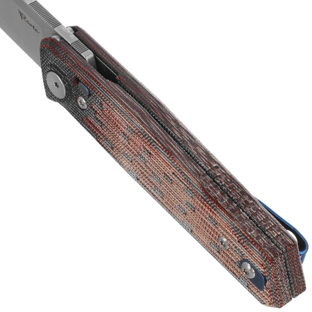 Nóż składany Reate PL-6 Red / Black Micarta, Satin Nitro-V (PL-6 RDBKM SAT)