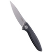 Nóż składany Kubey Pike Black Titanium, Sandblasted CPM 20CV by Parsons Bladeworks (KB2103B)