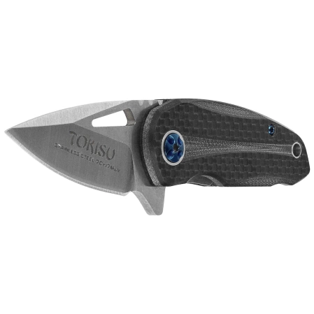 Tokisu Money Clip Knife Carbon Fiber/Black G10, Satin 7Cr17Mov (18684)
