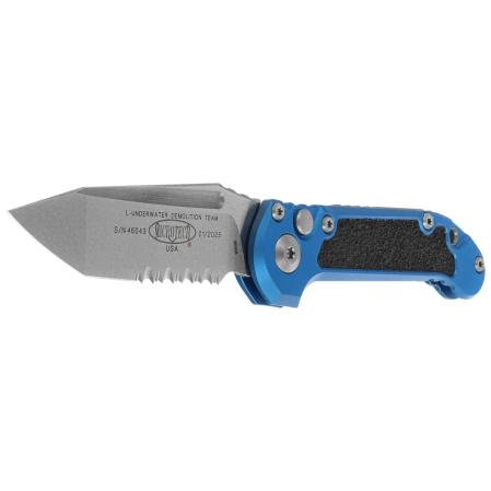 Nóż automatyczny Microtech LUDT Gen III T/E Blue Aluminium, Stonewashed P/S M390MK by Tony Marfione (1136-11BL)