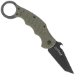 Fox The Dart Karambit Knife OD Green G10, Black Idroglider N690 by Doug Marcaida (FX-597 OD)