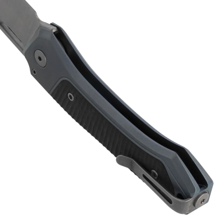 LionSteel Twain Blue Titanium/Carbon Fiber, Satin MagnaCut by Gianni Pauletta (TW BL CF)