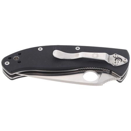 Spyderco Tenacious Knife Black G-10, Satin 8Cr13MoV by Eric Glesser (C122GP)