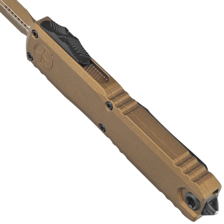 Nóż automatyczny OTF Microtech Ultratech Gen III ZBP D/E Burnt Bronze Cerakote Aluminium, Burnt Bronze Cerakote M390MK by Tony Marfione (1122-1UB-C19Z4)