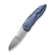 WE Knife Solid Blue Titanium, Polished Bead Blasted CPM 20CV by Gustavo T. Cecchini (WE22028-4)